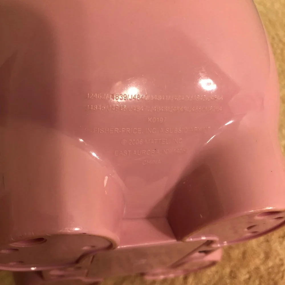 2006 Fisher Price Laugh & Learn Piggy Bank With All 10 Coins WORKS